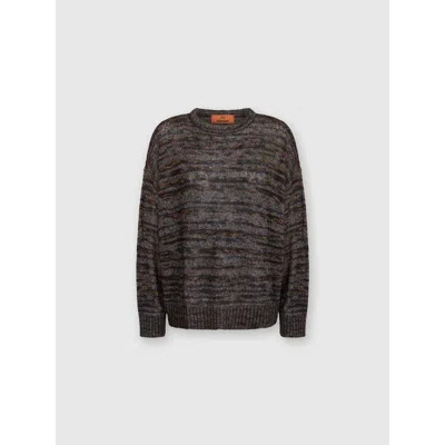 Missoni Rundhalspullover Aus Viskose In Multicoloured