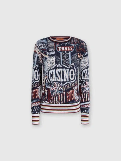 Missoni Graphic-print Knitted Jumper In Multicoloured