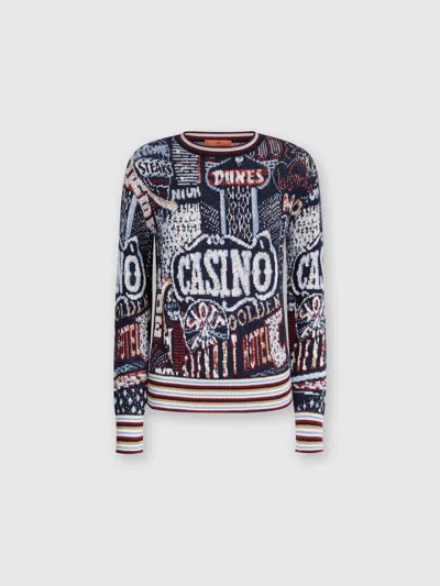 Missoni Graphic-print Knitted Jumper In Multicoloured