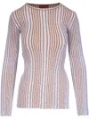 Missoni Crewneck Sweater In White