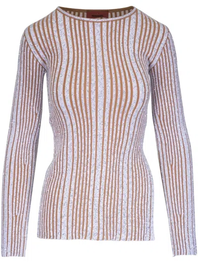 Missoni Crewneck Sweater In White