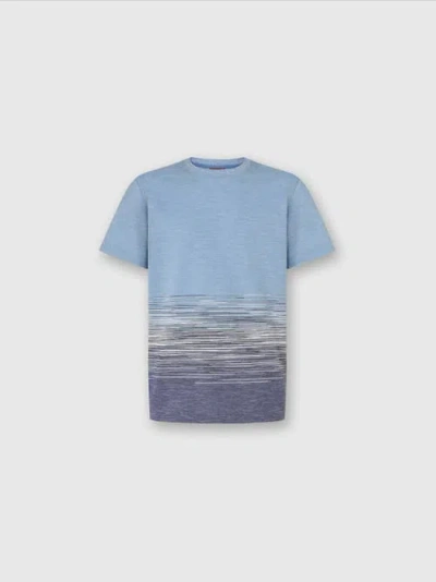 Missoni Men's Flame Cotton And Linen T-shirt | Size Small | Us25sl09 Color Bj00mrs72iz In Multicolour