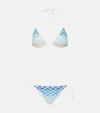 Missoni Crochet Bikini In Degrade' Blue Shades
