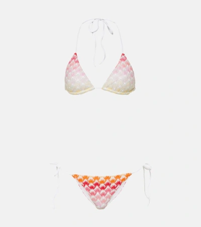 Missoni Crochet Bikini In Degrade' Red Shades