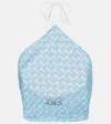 Missoni Crochet Halterneck Top In Black