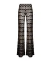 Missoni Chevron Flared Pants In Black