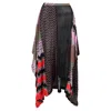 Shop Missoni Crochet Knit Midi Skirt In Multicolor Silk