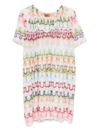 MISSONI CROCHET-KNIT MINI DRESS