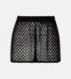 Missoni Crochet Lamé Shorts In Black