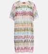 Missoni Kurzes Kleid Mit V-ausschnitt Aus Spitze In Multicoloured