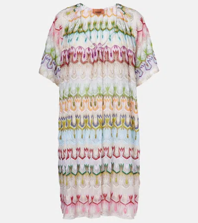 Missoni Kurzes Kleid Mit V-ausschnitt Aus Spitze In Smqs