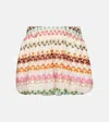 Missoni Crochet Miniskirt In Multicoloured
