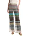 Missoni Striped Knit Flared Trousers In Black