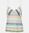 Missoni Embroidered Viscose Top In Multicoloured