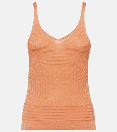 Missoni Crochet Tank Top In Orange