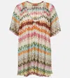 Missoni Kurzes Kleid Mit V-ausschnitt Aus Spitze In Multicoloured