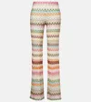Missoni Crochet Wide-leg Pants In Multicoloured