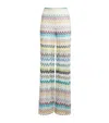 Missoni Zigzag-intarsia Wide-leg Open-knit Trousers
