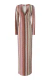 Missoni Crocheted Wool-blend Maxi Dress In Multi