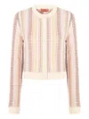 Missoni Cropped Cardigan In Neutrals