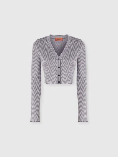 Missoni Cropped Cardigan With Wave Pattern
