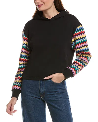 Missoni Cropped Hoodie In Black