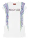 Missoni Crystal-embellished Logo Dress In White