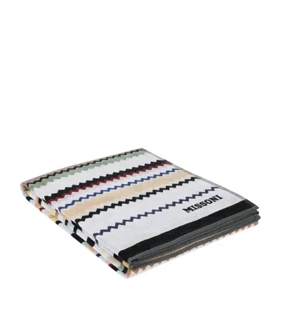 Missoni Curt Beach Towel In Black