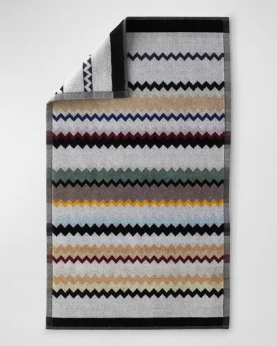 Missoni Curt Hand Towel In Nero Multicolor