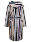 Missoni Zigzag-print Cotton Bathrobe In Multicolor