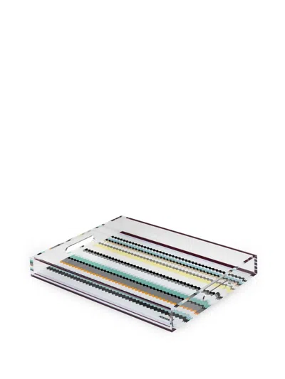 Missoni Curt Striped Tray In White
