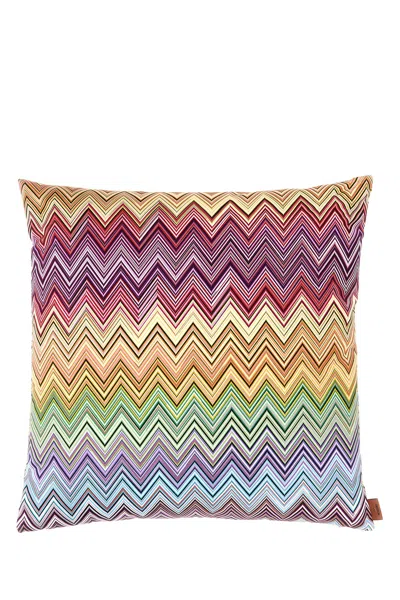 Missoni Embroidered Cotton Jarris Pillow In Multi