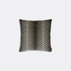 Missoni Home Ziggy 40x40 Cm Viscose Blend Zigzag Cushion In Black And White