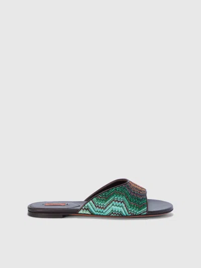 Missoni Damen-sandalen In Green