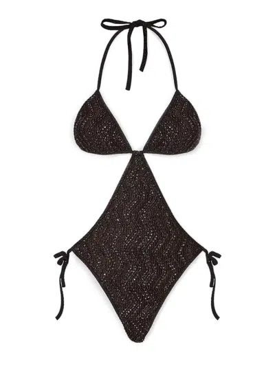 Missoni Dark Brown Viscose Polyamide One-piece