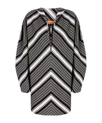 MISSONI DEEP V-NECK DRESS