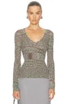 Missoni Deep V Neck Sweater In Neutral