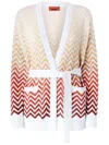 Missoni Degradé Chevron Cardigan In Multicolor