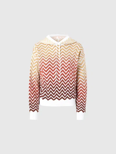 MISSONI SWEATSHIRT MIT KAPUZE MIT DÉGRADÉ CHEVRON