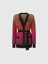 Missoni Chevron-motif Cardigan In Multicoloured