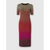 Missoni Midikleid Mit Degradierten Chevron-motiven In Multicoloured