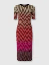 Missoni Midikleid Mit Degradierten Chevron-motiven In Multicoloured