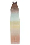 Missoni Multicolor Sleeveless Dress With Halterneck And Faded Effect In Viscose Blend Woman