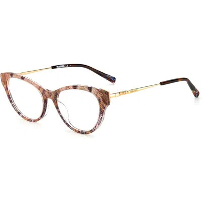 Missoni Demo Cat Eye Ladies Eyeglasses Mis 0044 0fwm 52 In Red