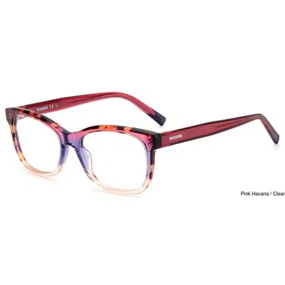 Missoni Demo Square Ladies Eyeglasses Mis 0090 00ae 52 In Brown