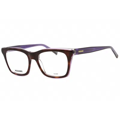 Missoni Demo Square Ladies Eyeglasses Mis 0117 0ay0 50 In Brown