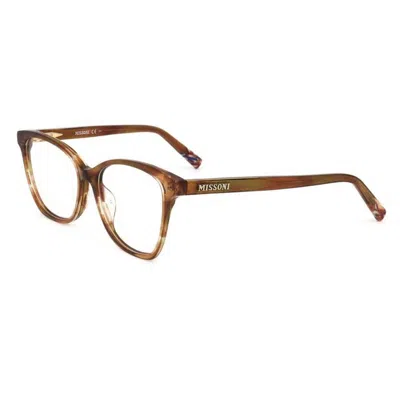 Missoni Demo Square Ladies Eyeglasses Mis0013 0ex4 53 In Brown