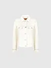 Missoni Denim Jacket With Zigzag Greek Inserts In Multicoloured
