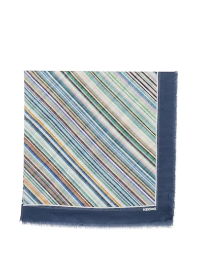 Missoni Diagonal-stripe Fringed Scarf In Multi