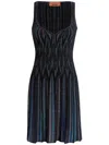 Missoni Diamond Mini Dress In 黑色